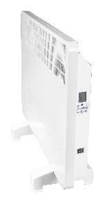 Convector electric de perete sau pardoseala Solaris KIP 2000 W, control electronic, Termostat de siguranta, termostat reglabil, IP 24, ERP 2018, pentru 24 mp