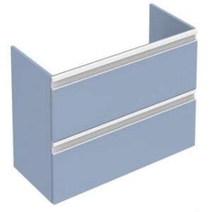 Mobilier baza Ideal Standard Tesi 60 x 49 x 44 cm, cu doua sertare, albastru