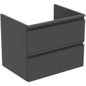 Baza lavoar Ideal Standard Tesi 60 x 44 cm, doua sertare, negru mat