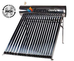 Panou solar presurizat compact FORNELLO SPP-470-H58/1800-20-c cu 20 tuburi vidate si boiler din inox de 190 litri 