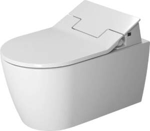 Vas WC suspendat Duravit ME by Starck Rimless 57cm pentru capac cu functie de bideu SensoWash