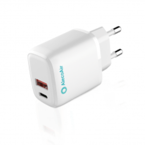 Incarcator cu 2 porturi USB Tip A + Tip C AlecoAir G14-WP2S, Fast Charge / Quick Charge