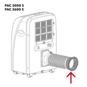 Racord rotund pentru furtun evacuare aer pentru PAC 2600 S sau PAC 2000S
