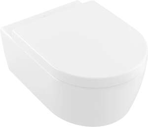 Set vas WC suspendat Villeroy & Boch Avento DirectFlush CeramicPlus cu capac inchidere lenta alb Alpin