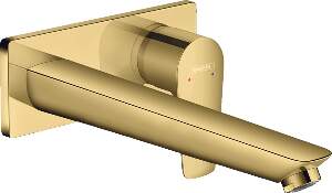 Baterie lavoar Hansgrohe Talis E cu pipa 225 mm montaj incastrat necesita corp ingropat gold optic lustruit