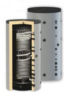 Boiler igienic combinat SUNSYSTEM HYG BR2 500, cu doua serpentine, 500 litri, pentru producerea și depozitarea apei calde menajere igienice și încălzire