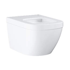 Vas wc suspendat Grohe Euro Ceramic Rimless 37.5x54cm PureGuard fixare ascunsa alb