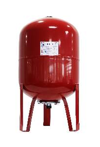 Vas expansiune termic Fornello 80 litri, vertical, cu picioare, culoare rosu, presiune maxima 10 bar, membrana EPDM