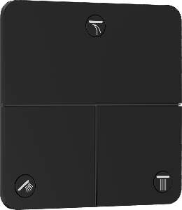 Divertor Hansgrohe ShowerSelect Comfort Q cu 3 functii cu montaj incastrat necesita corp ingropat negru mat
