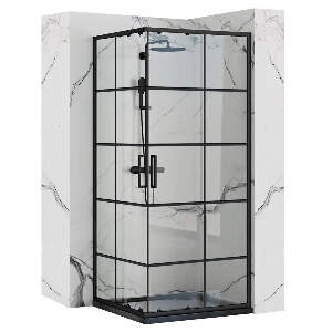 Cabină de duș Rea Concept 90x90 cm negru mat
