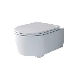 Set vas WC suspendat Villeroy & Boch, Soul, direct flush, cu capac soft close si quick release, alb