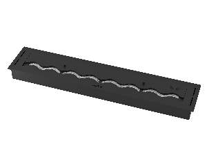 Semineu / Arzator Black Burner 1000 by InFire, Incastrabil, cu Bioetanol, 1000 mm x 200 mm x 75 mm, Otel, NEGRU
