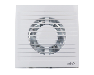 Ventilator de extractie E 100 S -cu plasa antitantari pentru baie si bucatarii. D100