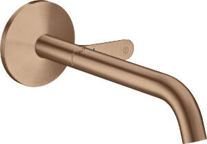 Baterie lavoar incastrata red gold periat, pipa 220 mm, Hansgrohe Axor One Select