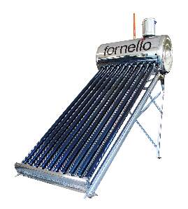 Panou solar nepresurizat Fornello pentru producere apa calda, cu rezervor inox 82l si 10 tuburi vidate