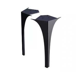 Set picioare pentru mobilier Oristo Louis 27.5 cm Negru